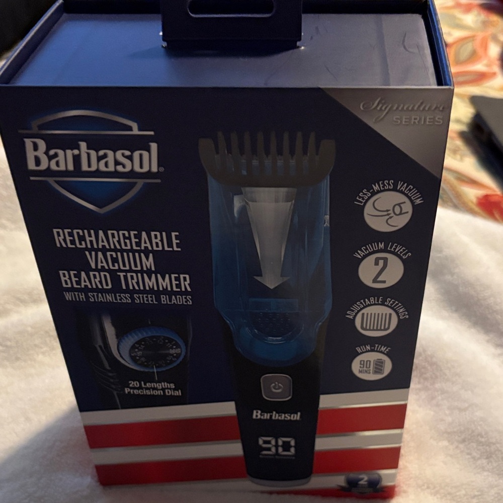 Barba Blue and Black Rechargeable Beard Trimmer